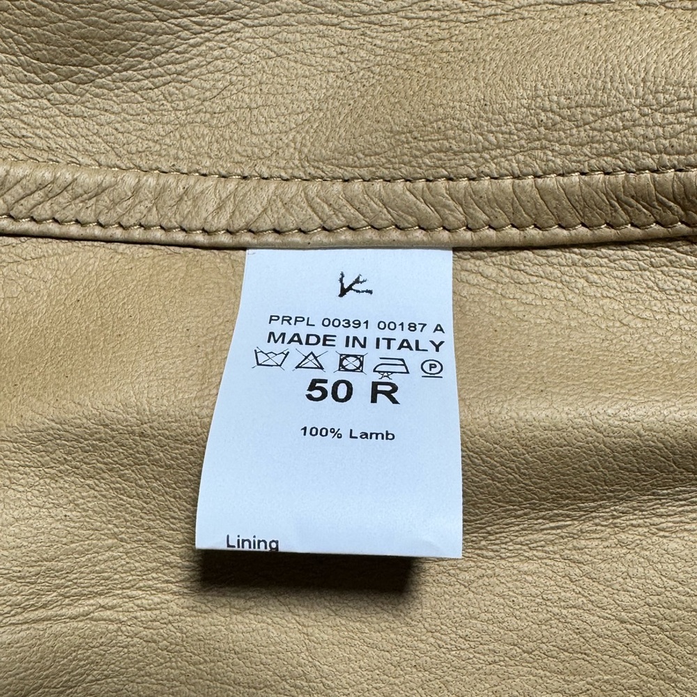 Isaia Suede LeatherJacket in Warm Tan - Picture 8 of 10